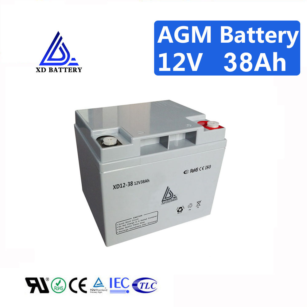 12V 38AH Lead Acid Deep Cycle Battery High Capacity