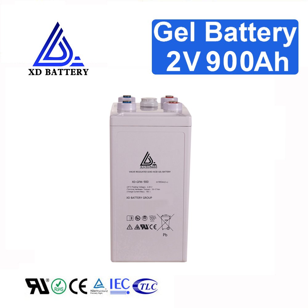 Hot Sale Solar Gel 2V 900AH Lead Acid Battery