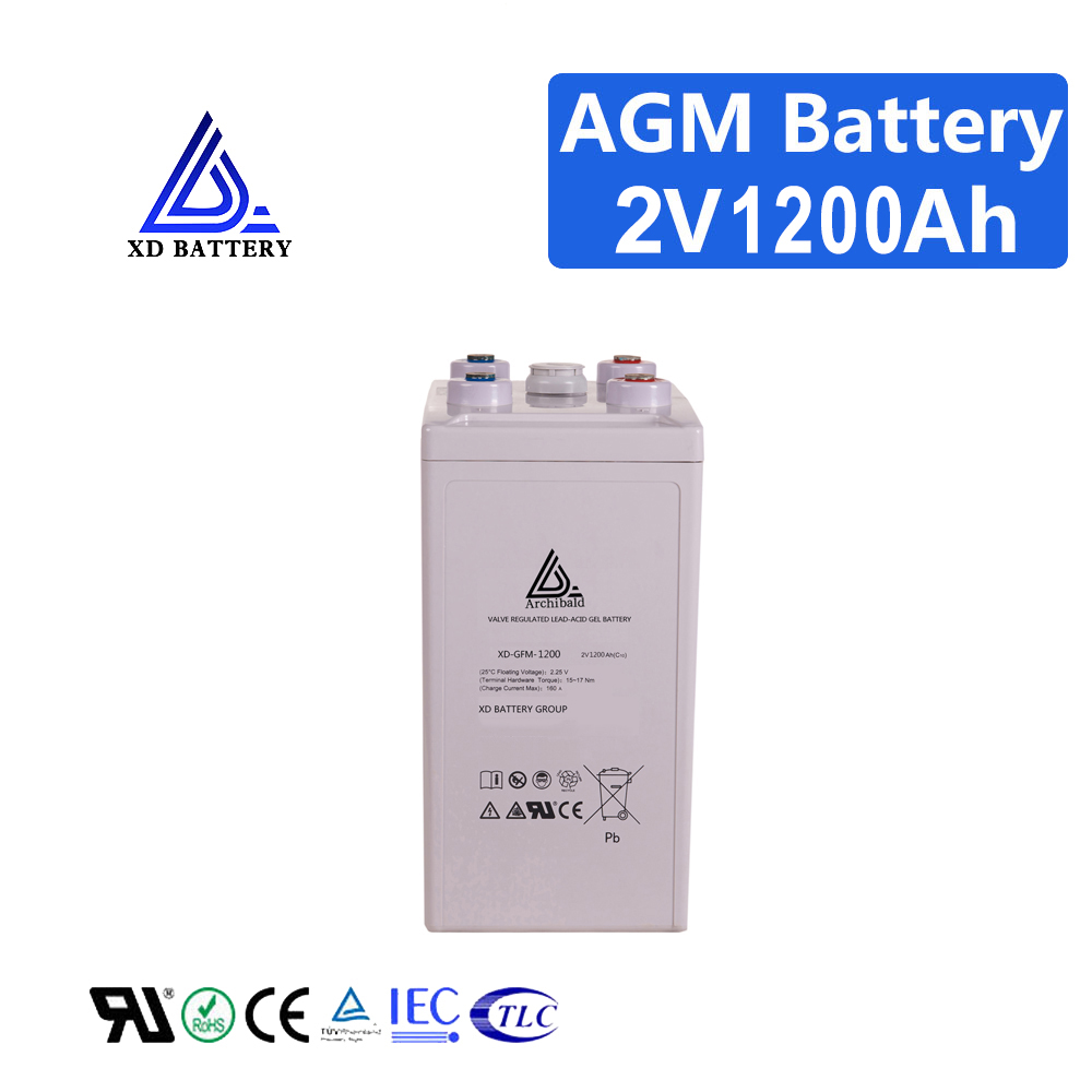 Maintenance Free 2V 1200AH Sealed GEL Lead Acid Battery