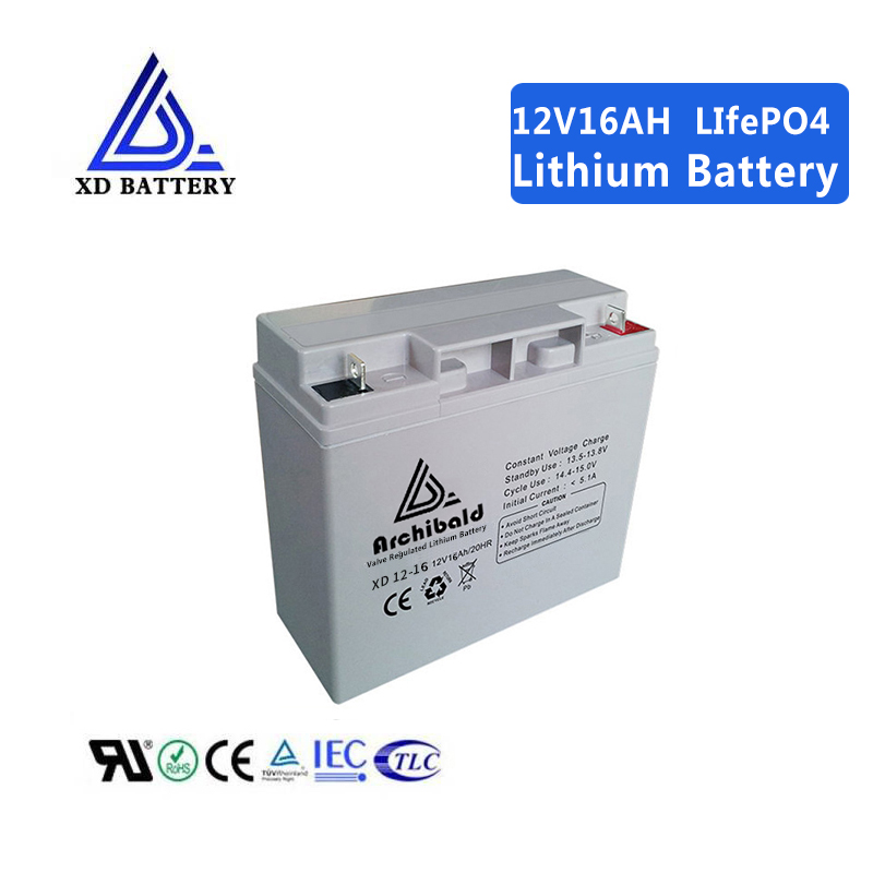 Lithium Lifepo4 Battery 12V 16AH Rechargeable Deep Cycle
