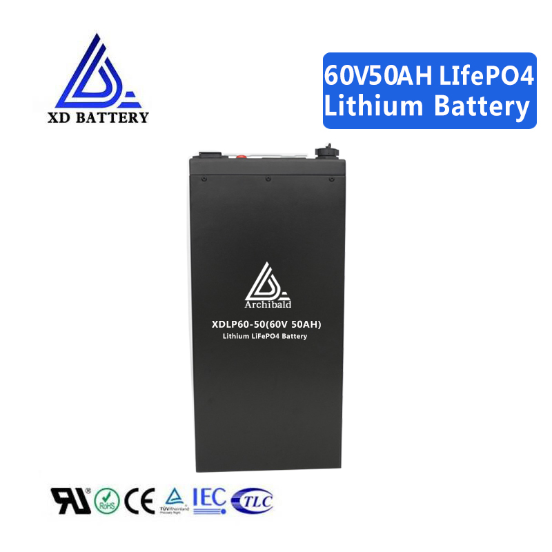 Solar Lithium Lifepo4 Battery 60V 50AH Maintenance Free Deep Cycle