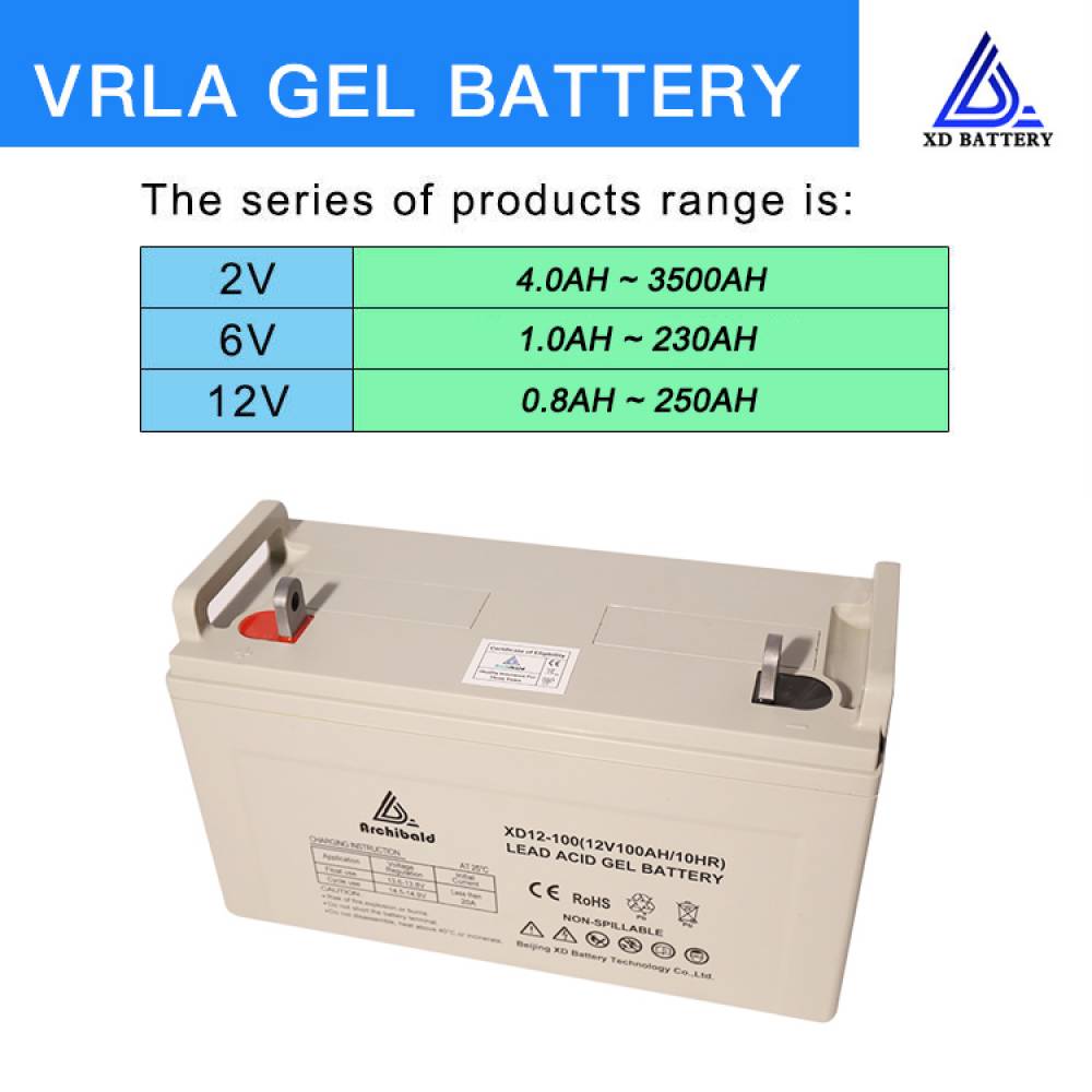 12V 100AH Lead Acid Deep Cycle Battery High Capacity Good Sealed