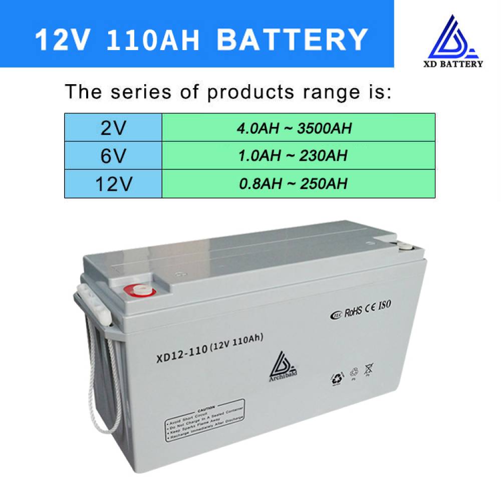 VRLA 12V 110AH Lithium Lead Acid Battery