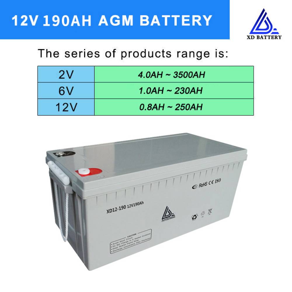 Deep Cycle 12V 190AH Long Life Solar Gel Battery