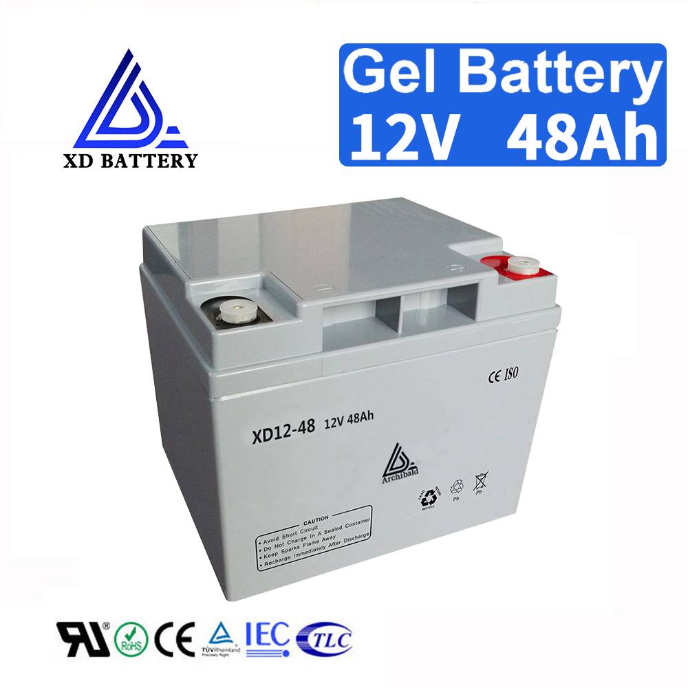12V 48AH Solar Gel Rechargeable Battery
