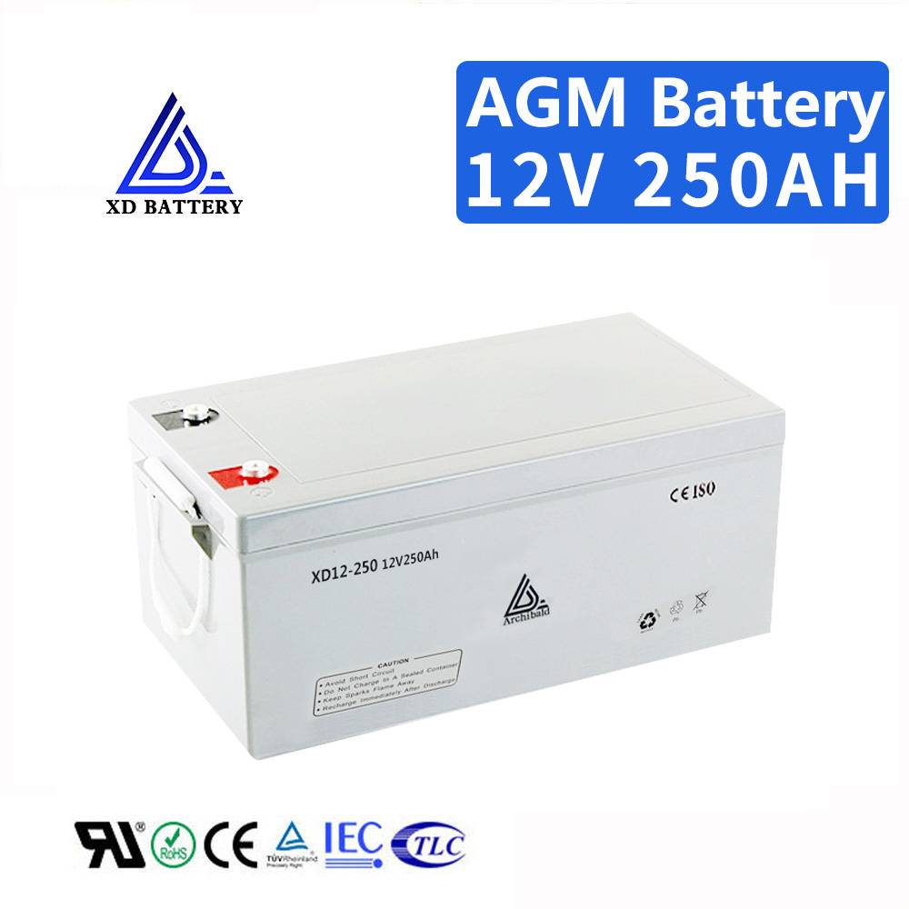 Lead Acid Battery 12V 250Ah Custom LOGO Deep Cycle Battery