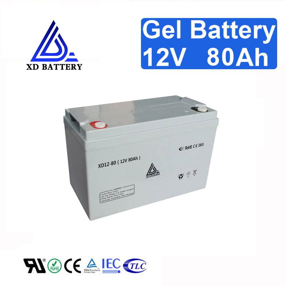 12V 80AH UPS Solar Gel AGM Battery Maintance Free