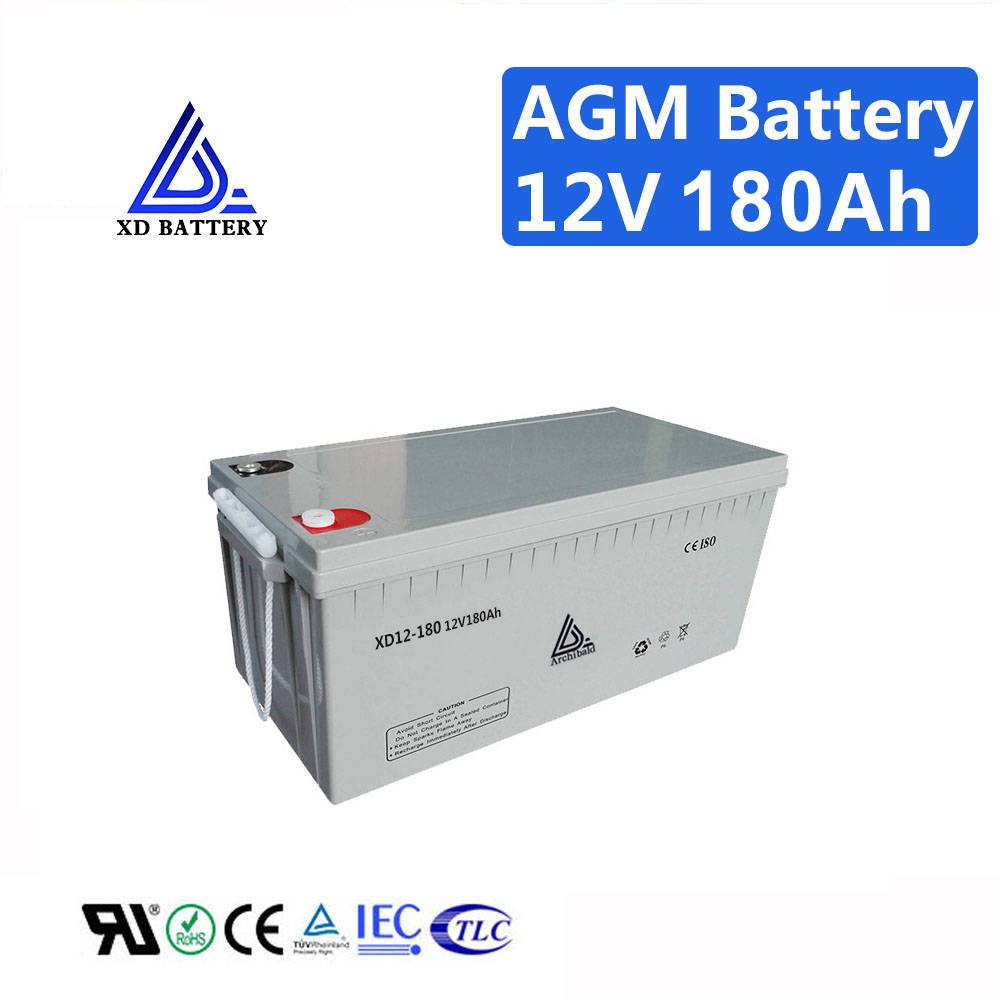 12V 180AH Lead Acid Maintenance Free Battery