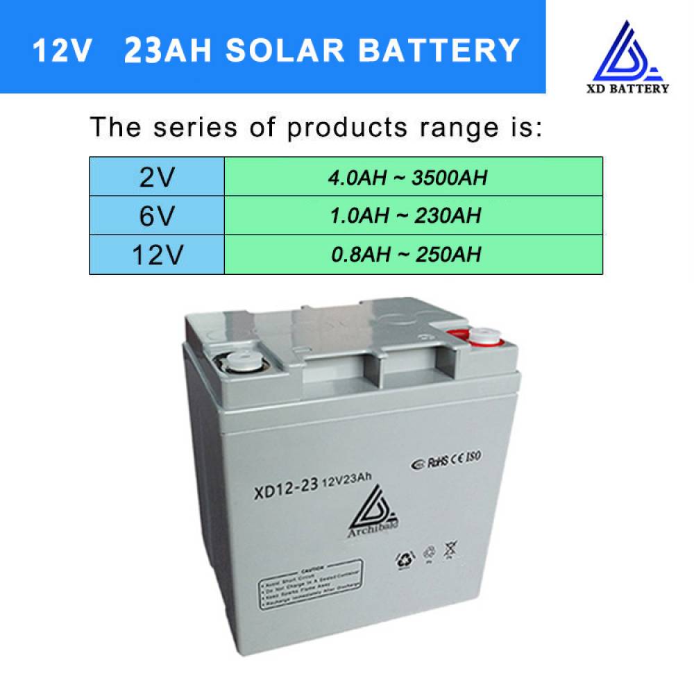 12V 23AH Lithium Solar Gel UPS Battery AGM