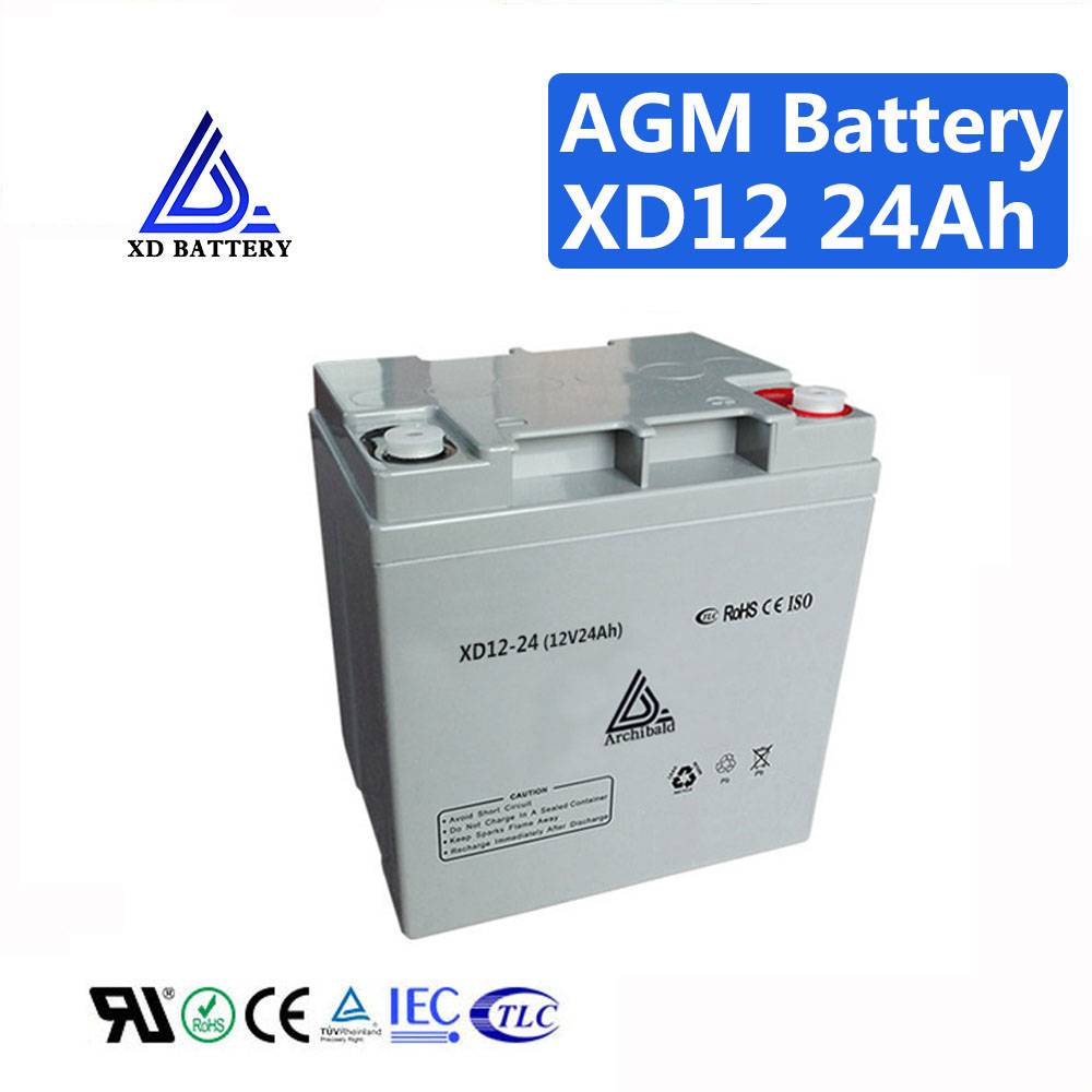 Solar Battery 12V 24AH Lead Acid AGM Battery UPS