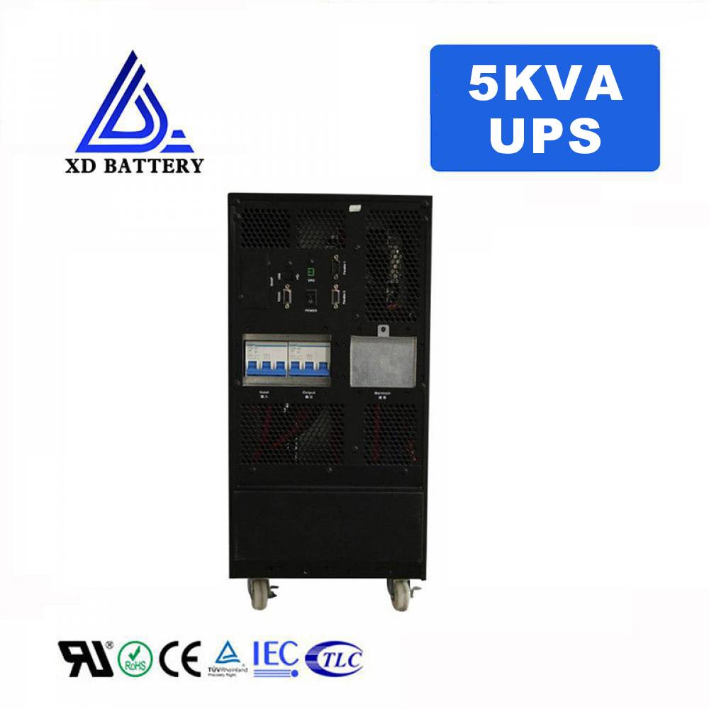 Pure sine wave Double conversion online UPS 5kva with battery inside