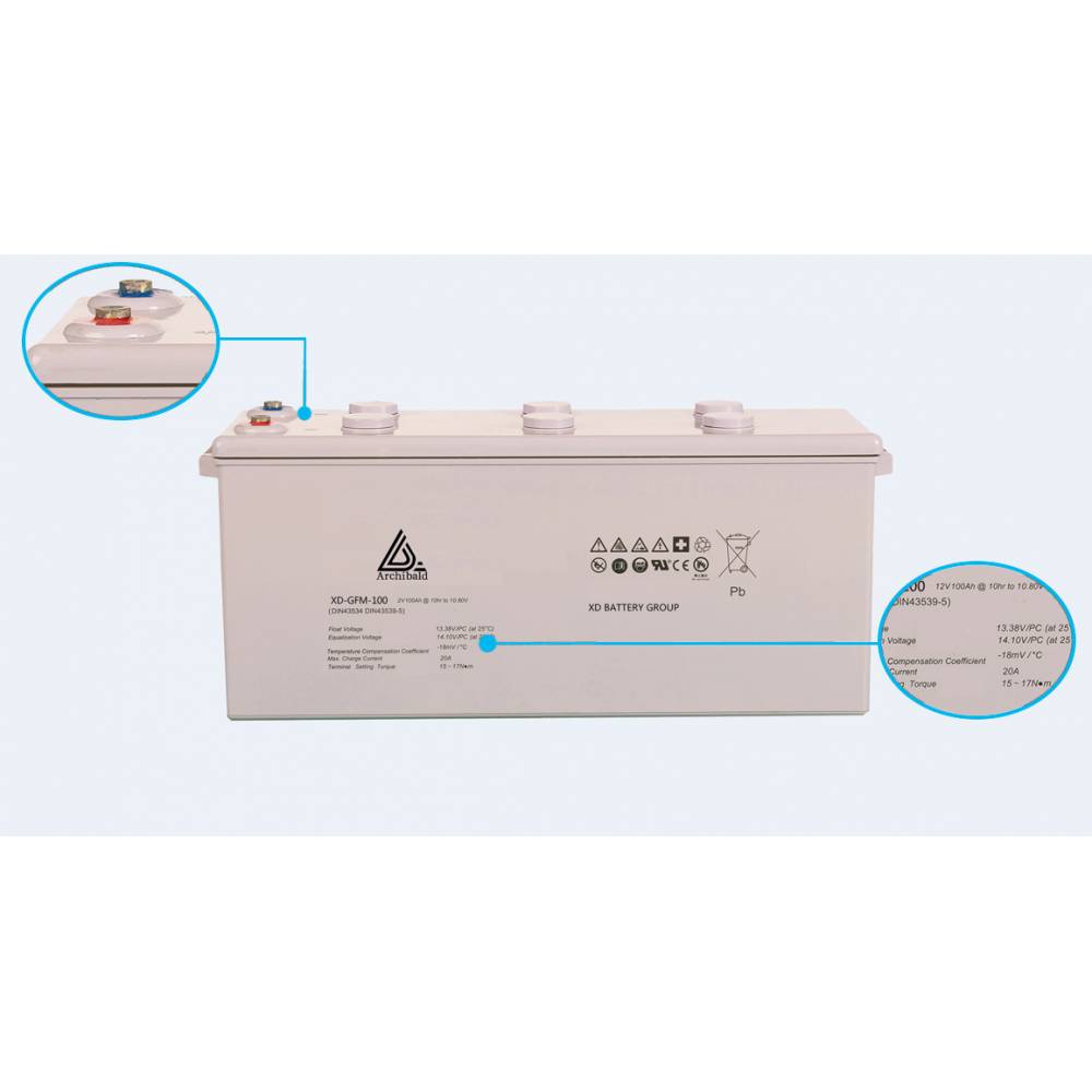 China Supplier Solar Gel Lead Acid 2V 100AH VRLA Battery Weight