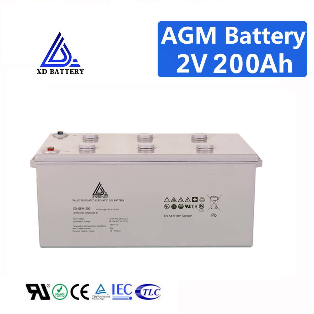 Chinese Sealed Lead Acid 2V 200AH Exide Battery Price