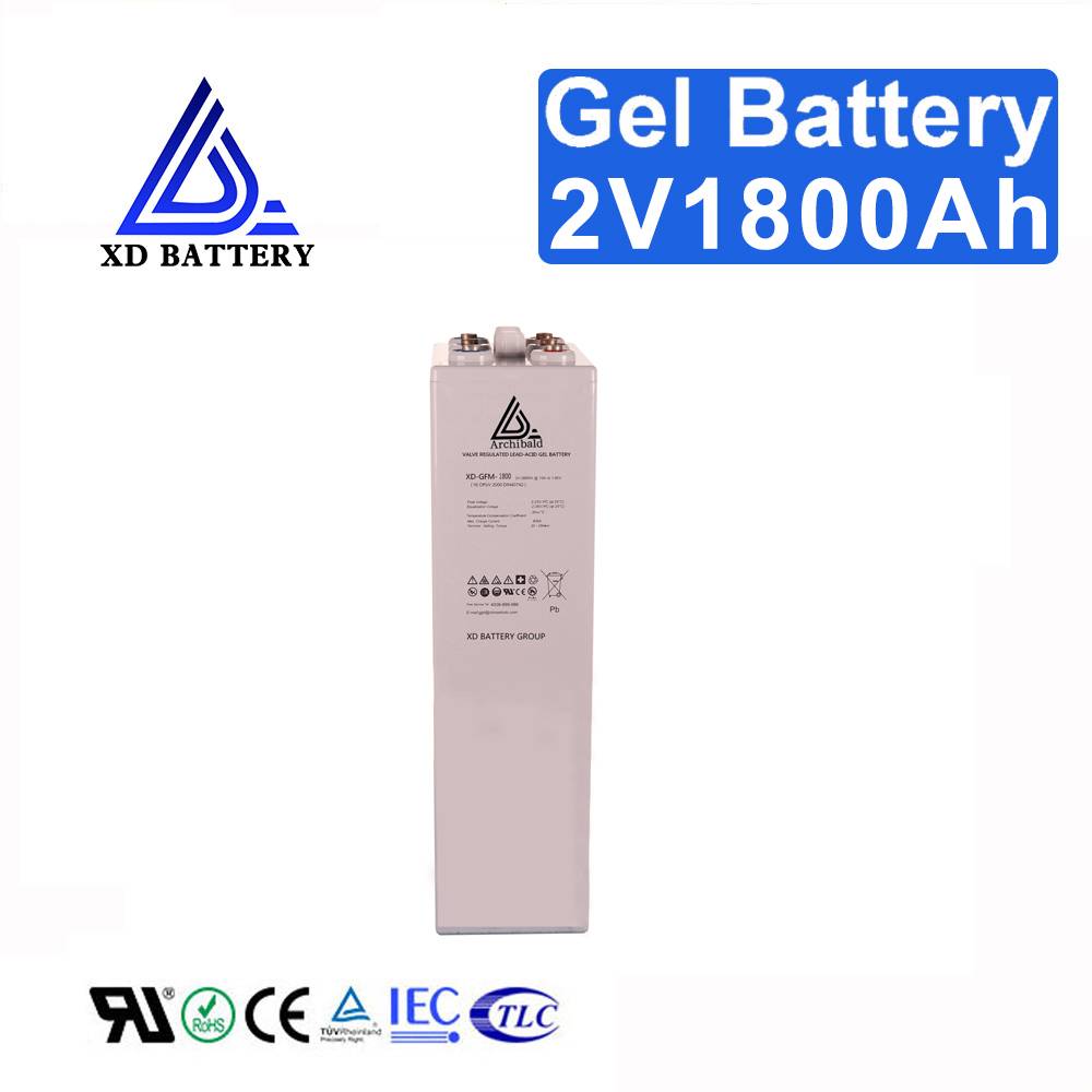 VRLA Lead Acid 2V 1800AH Solar Gel Battery China Supplier