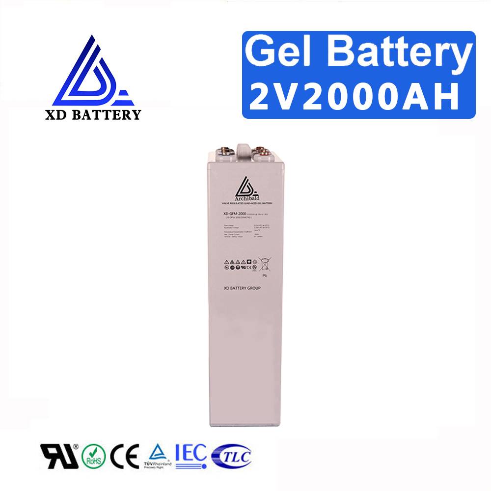 Solar Gel Batteries Lead Acid 2V 2000AH Battery Price China Supplier