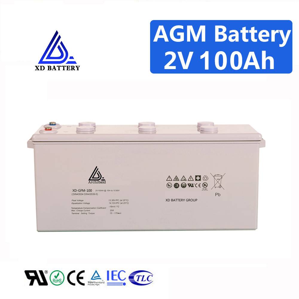 China Solar Gel Lead Acid 2V 100AH VRLA Battery Price