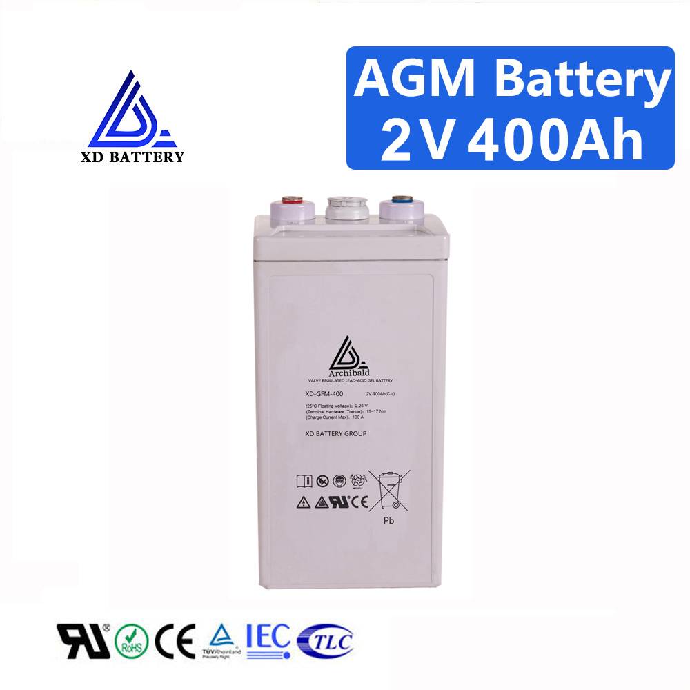 Lead Acid 2V 400AH Solar Gel Battery China Manufacture