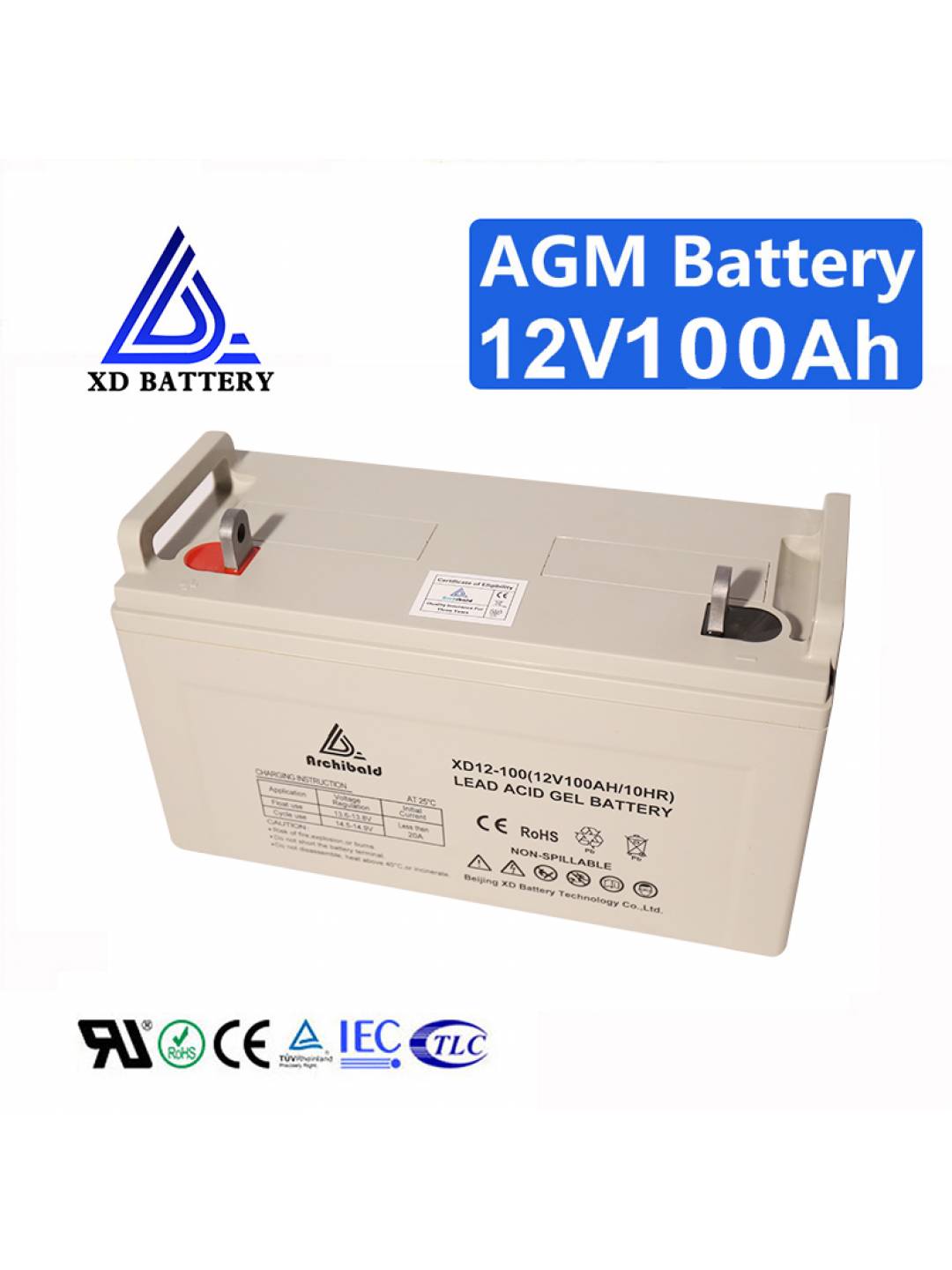 12V 100AH Deep Cycle Storage Battery Lead Acid Battery