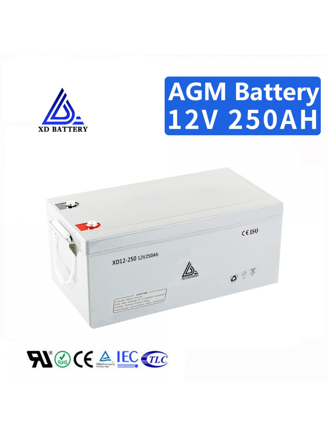 Lead Acid Battery 12V 250Ah Custom LOGO Deep Cycle Battery