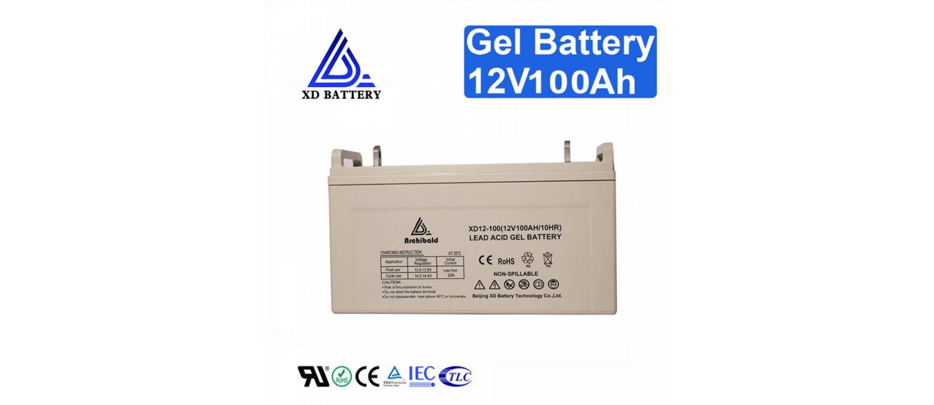 12V 100AH Solar Gel Battery Deep Cycle Battery Maintenance Free
