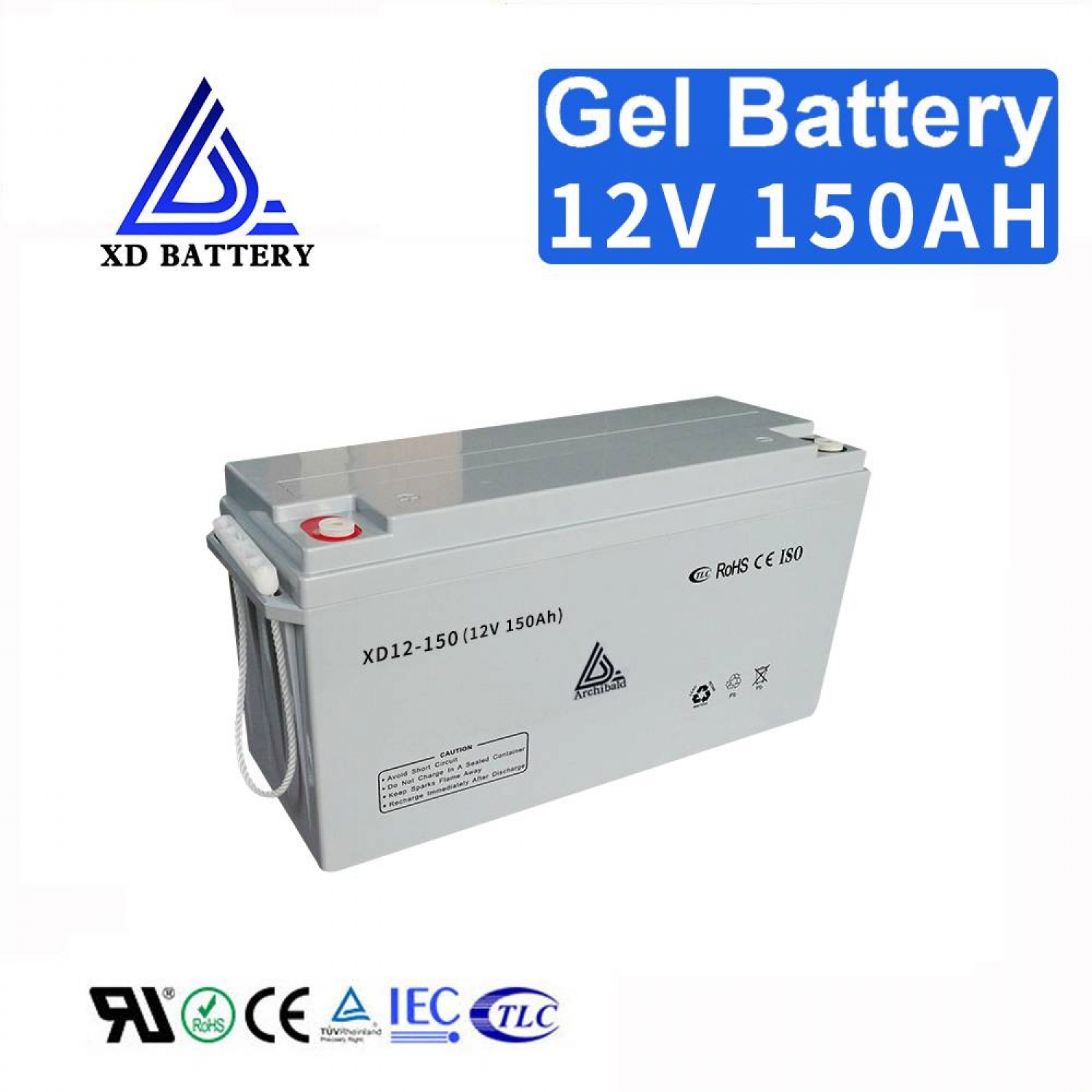 Solar Gel Battery 12V 150AH Deep Cycle Battery