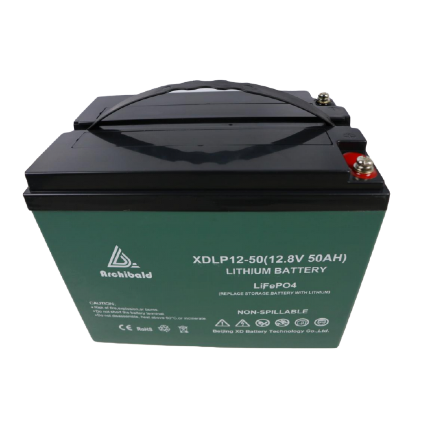 12V 50AH Lifepo4 Lithium Battery Pack for RVs, Caravans, Motorhomes