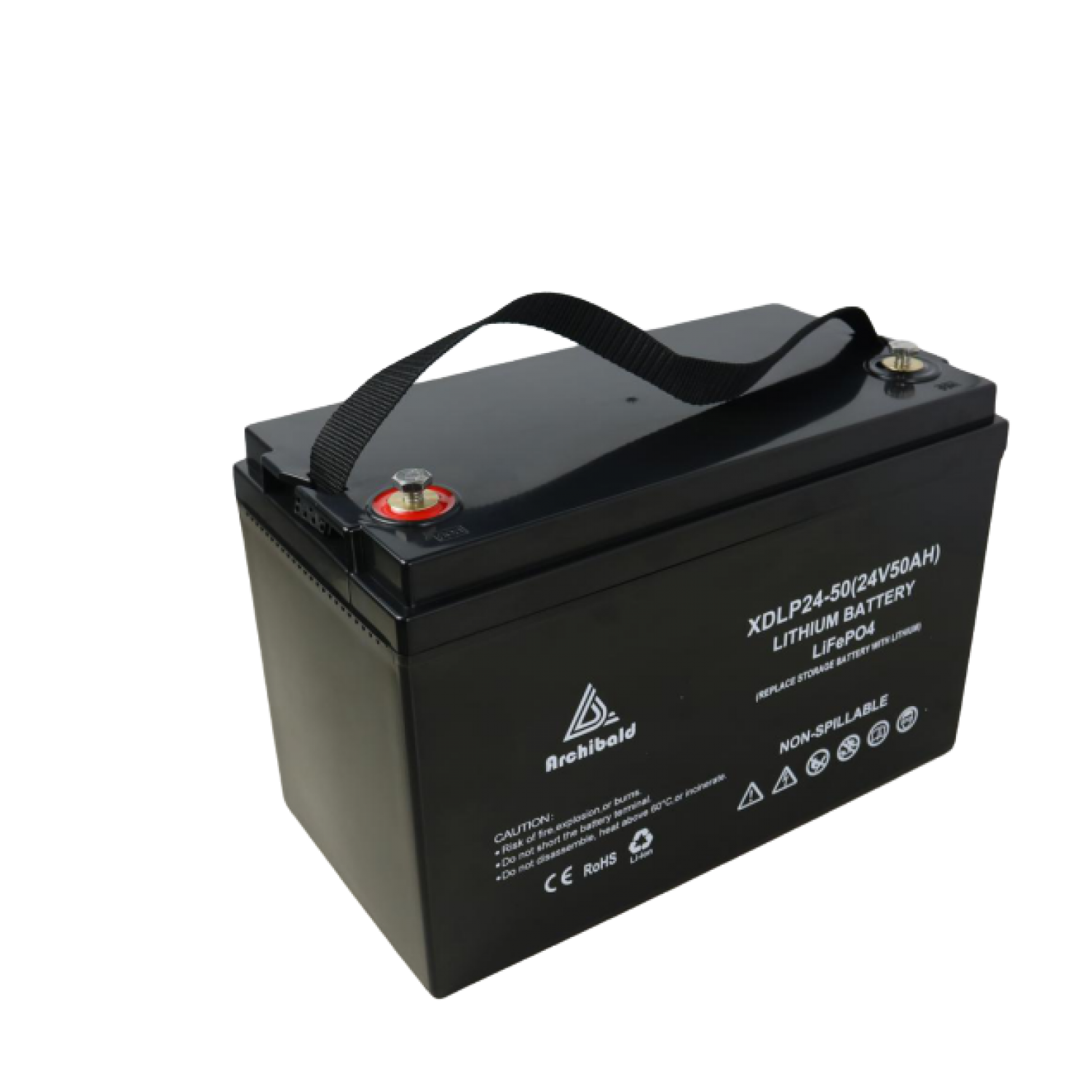 Pulstron AKNE-50, 24V 50Ah, Lithium LiFePO4 Battery Pack, In Metal Case