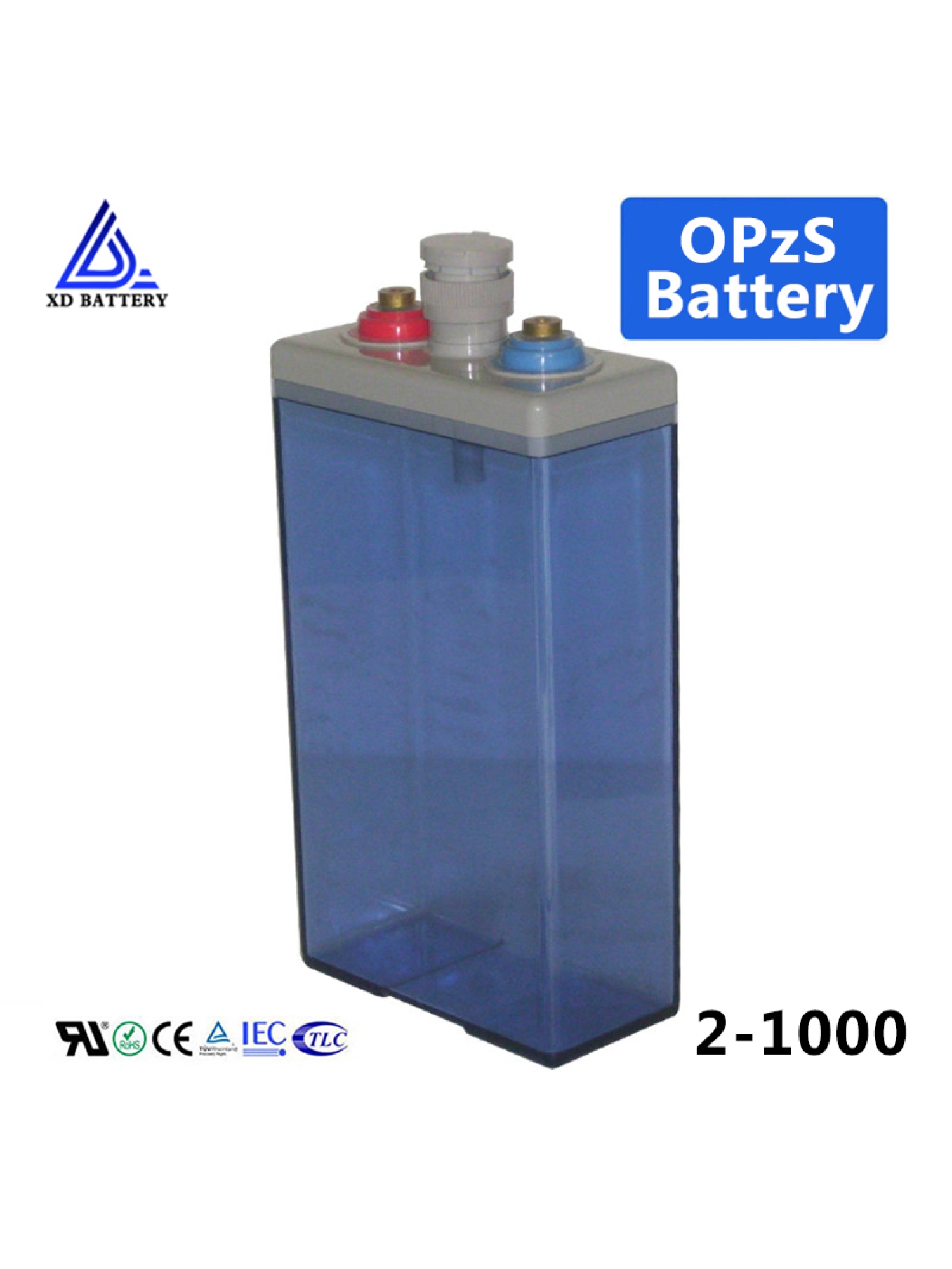 2v 1000ah OPzS Solar Battery Price Sealed Tubular Flooded