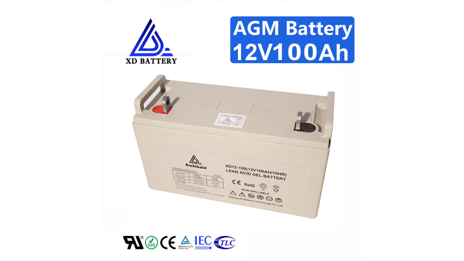 12V 100AH Deep Cycle Storage Battery Lead Acid Battery