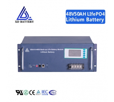 LCD Display 48V 50AH  Lithium Lifepo4 Solar Battery Rechargeable Long Life