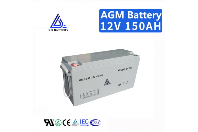 Lead Acid 12V 150AH UPS Battery Deep Cycle Solar Battery Good Sealing