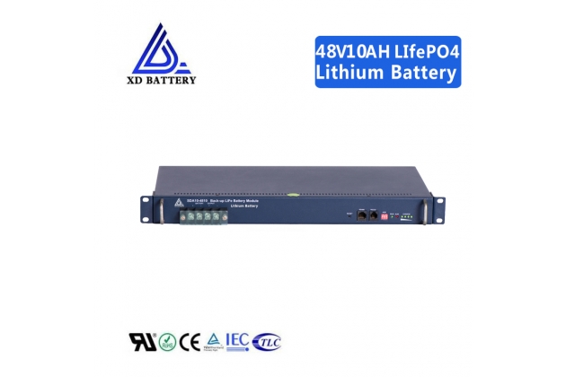 Rechargeable 48V 10AH  Lithium Lifepo4 Solar Battery Long Life