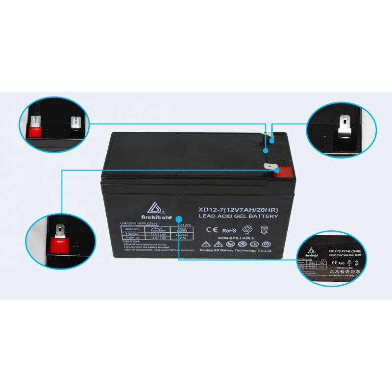 High Capacity 12V 7AH Solar Gel Battery Deep Cycle Long Life Battery