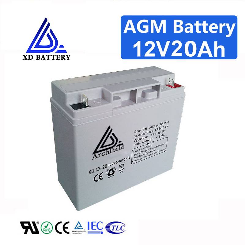 China Factory Small Resistance Real Capacity Deep Cycle UPS Battery 12V 20AH