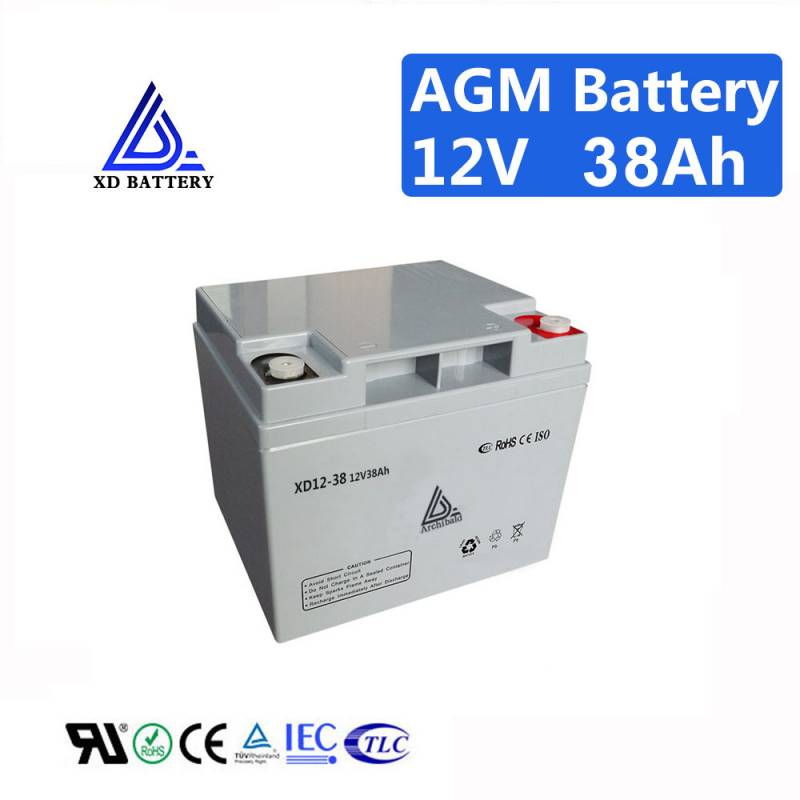 12V 38AH Lead Acid Deep Cycle Battery High Capacity