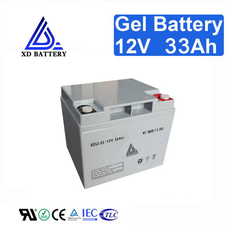 12V 33AH Solar Gel AGM Battery Sealed Real Capacity