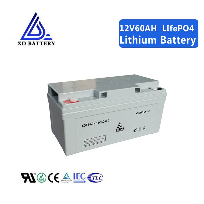 12V 60AH Soalr Lithium Lifepo4 Battery Long Life Rechargeable