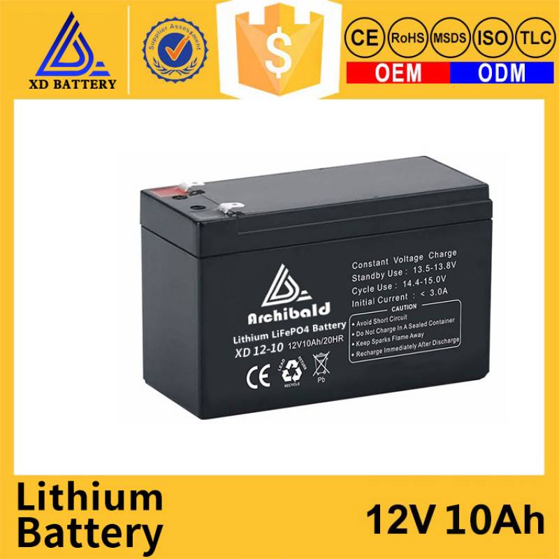 12V 10AH Lithium Lifepo4 Battery Rechargeable Long Life