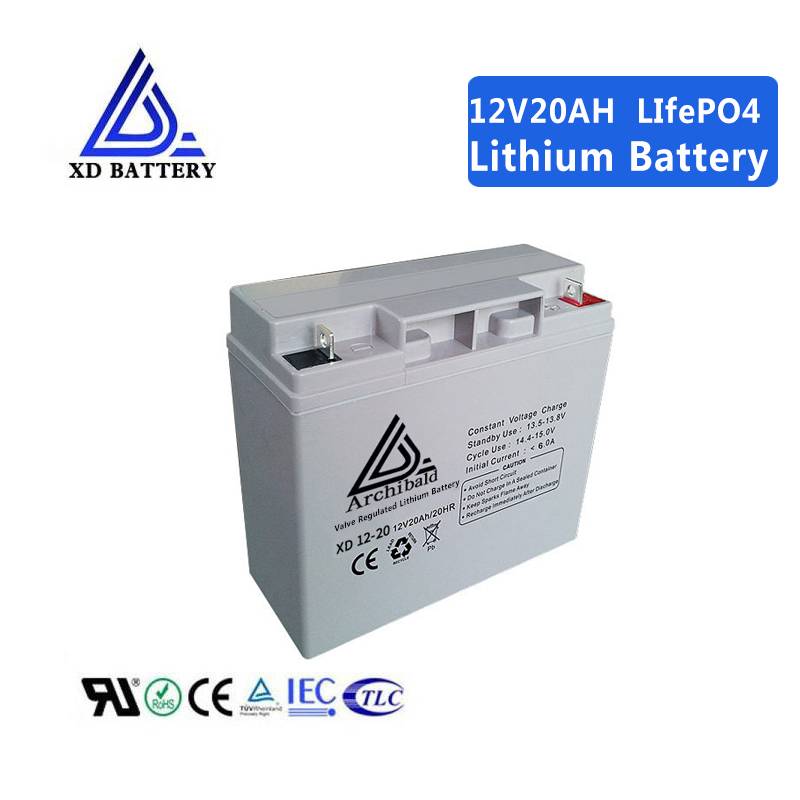 12V 20AH Lithium Lifepo4 Solar Battery Pack In Rechargeable Batteries