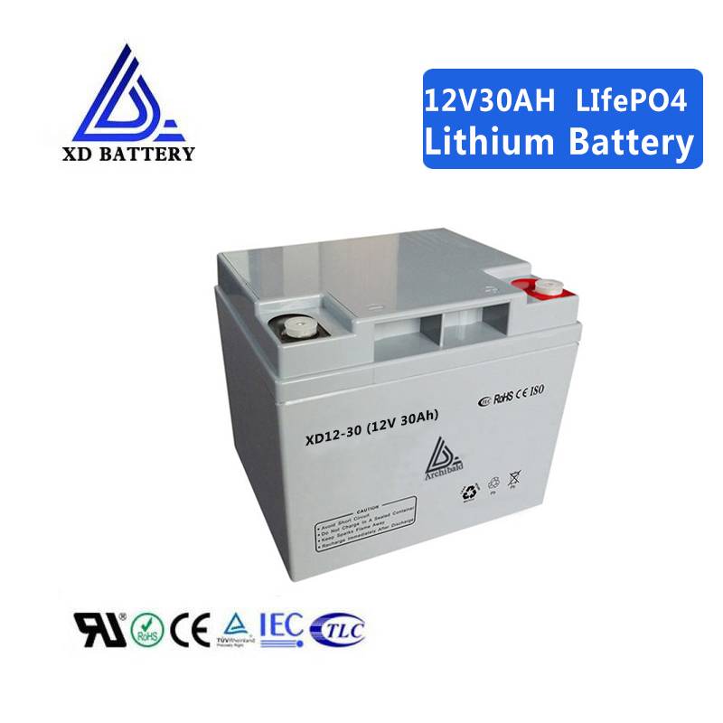12V 30AH  Solar Lithium Lifepo4 Battery Price Rechargeable Deep Cycle