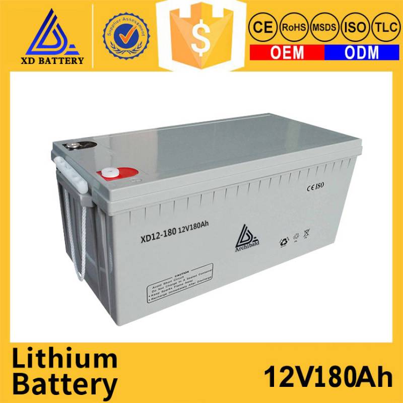 12V 180Ah Lithium LiFePO4 angeschlossene Batterie, ULM-Serie