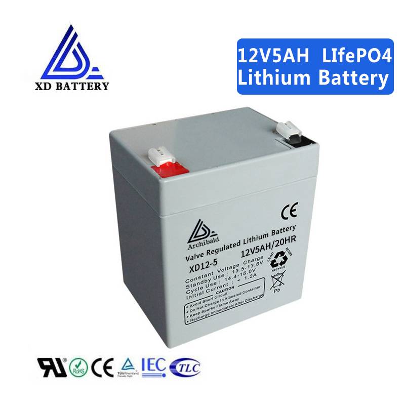 12V 5AH Lithium Lifepo4 Battery Rechargeable Long Life