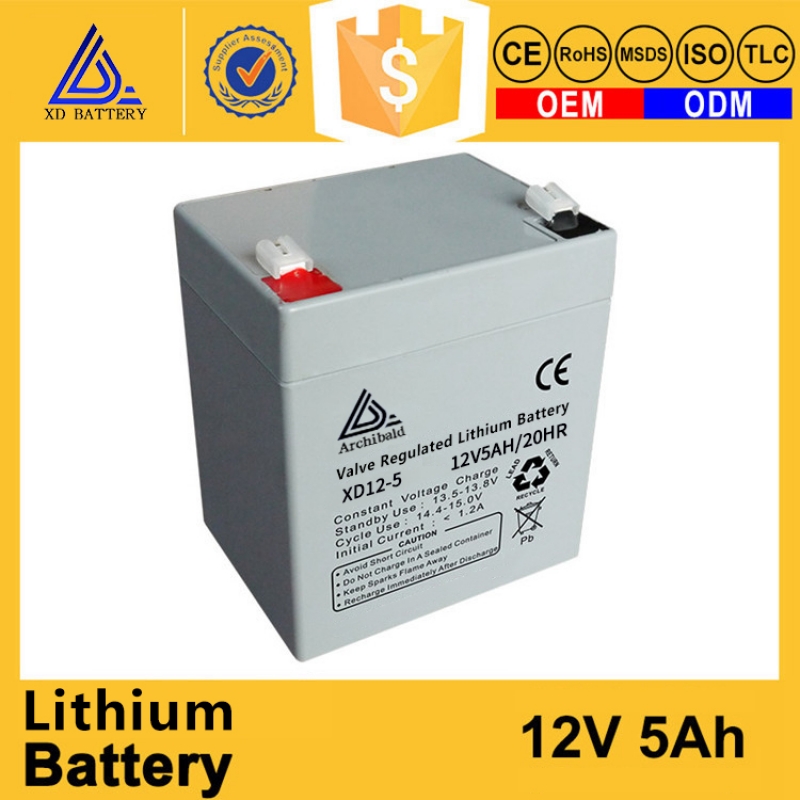 12V 5AH Lithium Lifepo4 Battery Rechargeable Long Life