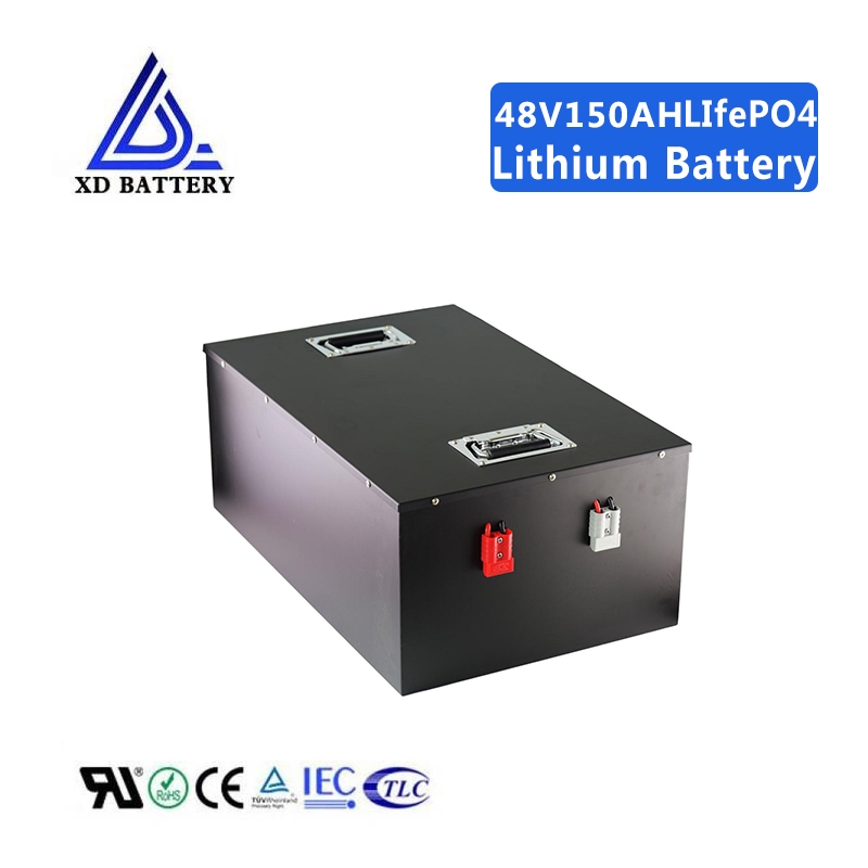 48V 150AH Lithium Lifepo4 Battery Pack Deep Cycle with Bluetooth Function