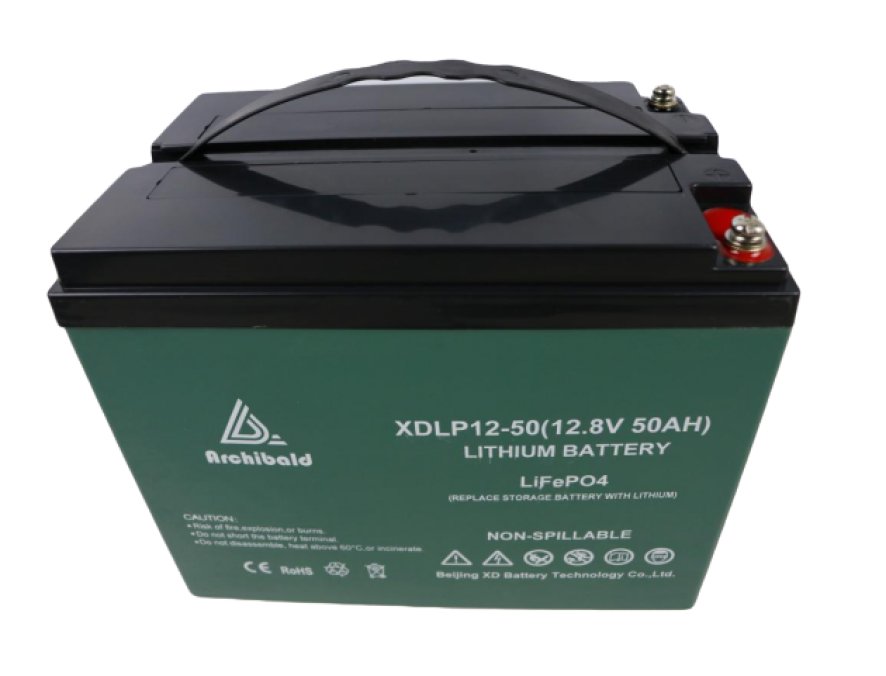 12V 50AH Lifepo4 Lithium Battery Pack for RVs, Caravans, Motorhomes